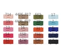 Set de 20 colores de diademas para bebés con lazos en tejido de punto acanalado - Multicolor (20C)