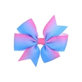 Pinza para el pelo de cinta de falla para niños con lazo en degradado azul y rosa - Degradado Azul Rosa (2A-13)