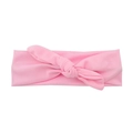 Fascia elastica rosa per neonati con grande fiocco decorativo e morbida trama in maglia - Rosa (43)