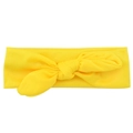 Fascia elastica gialla brillante per neonati con orecchie da coniglio in tessuto - Giallo