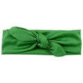 Bandeau élastique vert herbe pour bébés avec oreilles de lapin en tissu doux - 19# Vert Herbe