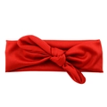 Bandeau élastique rouge vif pour bébé avec nœud papillon en forme d'oreilles de lapin - 26# Rouge