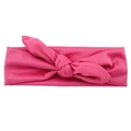Bandeau élastique rose pêche pour bébé en tissu avec un joli nœud d'oreilles de lapin - 28# Rose Pêche