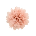 Fermaglio per capelli a fiore in chiffon rosa chiaro fatto a mano per bambine - Light Pink (8)