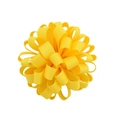 Chouchou ruban jaune vif en gros-grain à haute élasticité et conception sans couture - Style jaune(10)