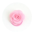 Élastique à cheveux avec rose en tissu rose multicouche pour filles et femmes - Rose
