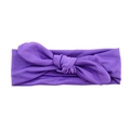 Bandeau élastique violet à oreilles de lapin avec nœud pour bébés et enfants - Violet (21)