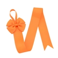 Organizzatore di fiocchi per capelli in nastro grosgrain arancione per bambine - Arancione (9)
