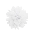 Pince à cheveux fleur en mousseline blanche avec pétales superposés et design de 9 cm - Style Blanc (18)