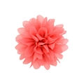 Barrette à cheveux fleur en mousseline rose pêche pour filles avec pétales superposés - Style Rose Corail (15)