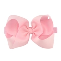 Bandeau à nœud rose surdimensionné de 6 pouces en ruban gros-grain pour bébés - Rose (11)
