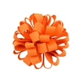 Fleur en ruban gros-grain spirale orange vif pour accessoires de cheveux enfants - Style orange(9)