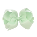 Bandeau à nœud en gros-grain vert menthe de 15 cm avec élastique pour tout-petits - Vert Menthe (19)