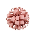 Élastique à cheveux fleur en ruban gros-grain rose avec design tissé sans couture - Style rose(16)