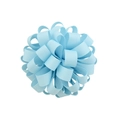 Élastique à cheveux bleu clair avec nœud côtelé bouclé pour enfants sans couture - Style bleu ciel(17)
