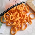 Orange high-elasticity nylon hair ties set in a frosted zipper storage bag - 20 Pieces Set / Orange (9)