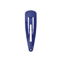 Minimalist 5cm dark blue glossy drop-shaped BB hair clip for kids with painted finish - Dark Blue