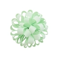 Détail d'un nœud en ruban gros-grain vert menthe avec un design sphérique pour accessoires cheveux - Style Vert Menthe (19)