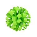 Accessoire fleur en ruban gros-grain vert fluo avec couches de texture pour cheveux - Style vert vif(20)