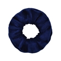 Samt-Haargummi in tiefem Marineblau mit weicher Textur und elastischem Design - Marineblau (1)