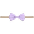 Détail du bandeau à nœud violet avec texture chevrons sur une bande en nylon souple - Violet (25)