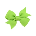 Nœud à cheveux vert vif en ruban gros-grain pour petites filles et bébés - Vert Lumineux