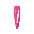 Vibrant pink 5cm teardrop snap clip with a high-saturation painted finish for kids - Hot Pink