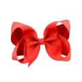 Fiocco per capelli in nastro grosgrain rosso di alta qualità per ragazze in stile jojo - 12