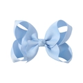 Chic light blue multi-layer grosgrain ribbon bow hair clip for girls and women - Light Blue (333)