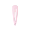 Classic matte light pink metal water-drop snap hair clip for children and girls - Light Pink