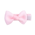 Lazo para el pelo de cinta de grosgrain rosa con textura acanalada para niñas - Rosa (24)