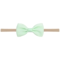 Bandeau à nœud vert menthe pour bébé, serre-tête en nylon souple et sans couture - Vert Menthe (19)