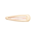 Triangle drop hair clip in pastel yellow and pink macaron colors for children - Creamy Pink