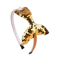 Serre-tête sirène mignon pour filles avec paillettes dorées et une sphère transparente - Or (8)