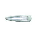 Minimalist morandi greyish green water drop hair clip in a smooth matte painted finish - Grey Green