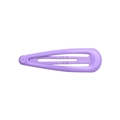 Classic drop-shaped metal BB hair clip featuring a matte lavender purple finish - Light Purple