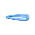 Classic candy color waterdrop snap hair clip in bright blue glossy finish for kids - Bright Blue