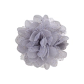 Pince à cheveux fleur en mousseline lavande 2,4 pouces avec points dorés bébé - Violet Clair (13)