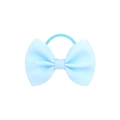 Close-up of light blue grosgrain ribbon bow with elastic hair tie on a white background - Light Blue (17)