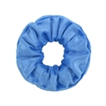 Elastic velvet scrunchie in royal blue finish with soft texture for hair styling - Royal Blue (36)