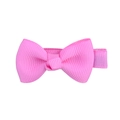 Pinza para el pelo con lazo rosa brillante de cinta de falla y clip metálico de pato - Rosa Fucsia (28)