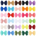 30-piece colorful grosgrain ribbon hair bows set for girls in various vibrant shades - 30 Mixed Colors