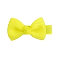 Lazo para el pelo hecho a mano con cinta de falla amarillo neón para niñas verde brillante - Amarillo Neón (32)