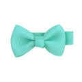 Lazo para el pelo de cinta de grosgrain verde menta hecho a mano con pinza de cocodrilo forrada - Menta (35)