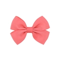 Lazo para el pelo de niña en cinta de falla color rosa coral con diseño doble - Rosa Coral (15)