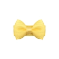 3cm yellow grosgrain ribbon bow hair clip for toddlers and small pet dogs - Yellow (32)