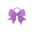 Nœud à cheveux violet à motif floral pour filles en tissu côtelé de haute qualité - Mauve Clair