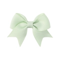 Mini mint green grosgrain ribbon bow hair clip for babies and toddler girls - Mint Green (520)