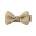 Lazo para el pelo de cinta de grosgrain color champán hecho a mano para niñas - Champaña (836)