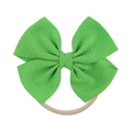 Soft nylon baby headband with a light green textured bubble fabric bow for kids - Tender Green (34)